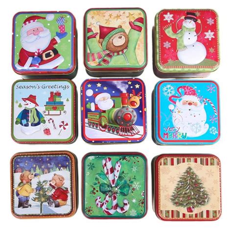 empty christmas gift tins